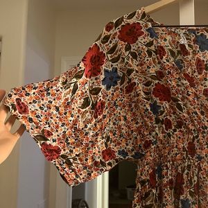 O’Neill swimsuit cover up / floral boho stretchy dress